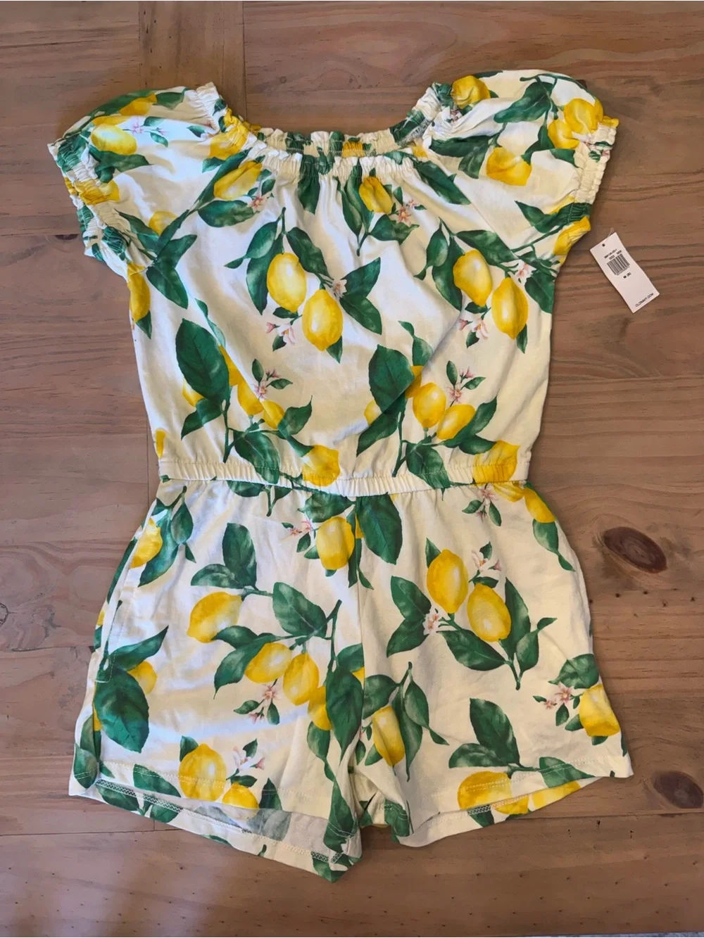Old Navy Girls Lemon Print Romper